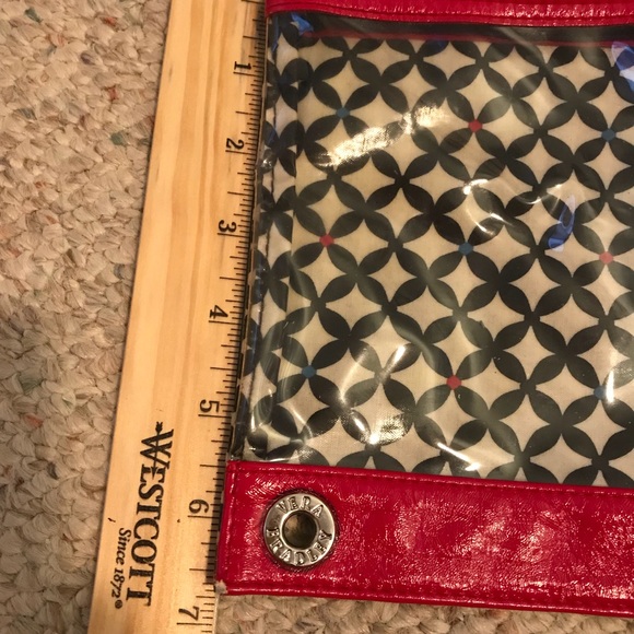 Vera Bradley Barcelona 3-Ring Clear Pencil Case - Picture 5 of 8